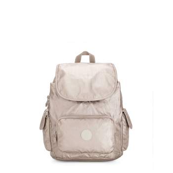 Kipling City Pack Small Metallic Backpack