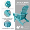 Kozyard Folding Adirondack Chair – Weather-Resistant HDPE Plastic Resin Patio Chair with Painted Finish, Perfect for Deck,or Backyard - 3 of 4