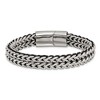 Chisel Stainless Steel Polished 8.5" Black Cord and Chain Bracelet - 4 of 4