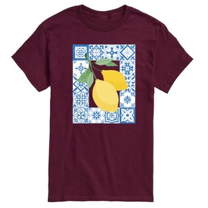 Men's - Instant Message - Mediterranean Lemons Short Sleeve Graphic T-Shirt - 1 of 4