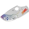 Spyderco Dragonfly Stainless Tattoo Folding Pocket Knife with 2.32" VG-10 Flat-Ground Blade | Corrosion Resistant Stainless Steel Handle, Silver - 2 of 4