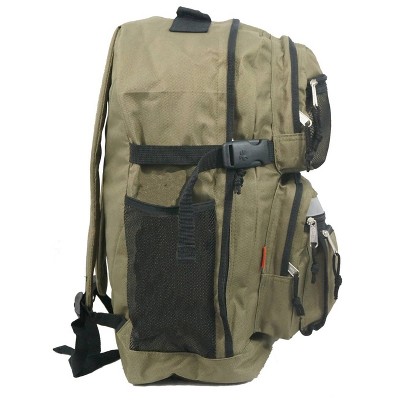 K-CLIFFS Large Backpack Student School Bookbag Big Travel Hiking Daypack with Safe Reflective Strip Black 20 pcs — фото 6
