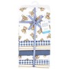 Hudson Baby Infant Boy Cotton Poly Flannel Receiving Blankets Bundle, Gentleman Bear, One Size - 2 of 4