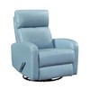 Genuine Leather Glider Swivel Recliner Chair with Solid Wood and Comfortable Cushions - 2 of 4