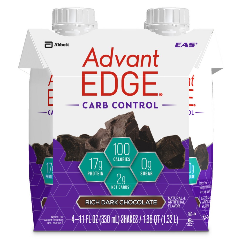 UPC 791083304375 product image for EAS AdvantEDGE Carb Control Protein Shake - Dark Chocolate - 11oz/4ct | upcitemdb.com