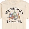 Men's - Winnie the Pooh - Christmas Most Wonderful Time of the Year Short Sleeve Graphic T-Shirt - 2 of 4