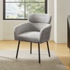 Curt Boucle Elevated Backrest Dining Chair with Metal Legs-Gray | Artful Living Design - 2 of 4
