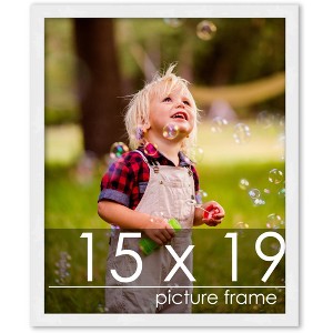 PosterPalooza | 15x19 Wood Frame with UV Acrylic, 6 Finishes: Black, White, Bronze, Silver, Wood, Mahogany - 1 of 4