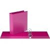 2" Premium Round Ring Binder 6pk Customizable View Pink - Easyview: Heavy Duty Pastel Binders, 400 Sheet Capacity - 2 of 2