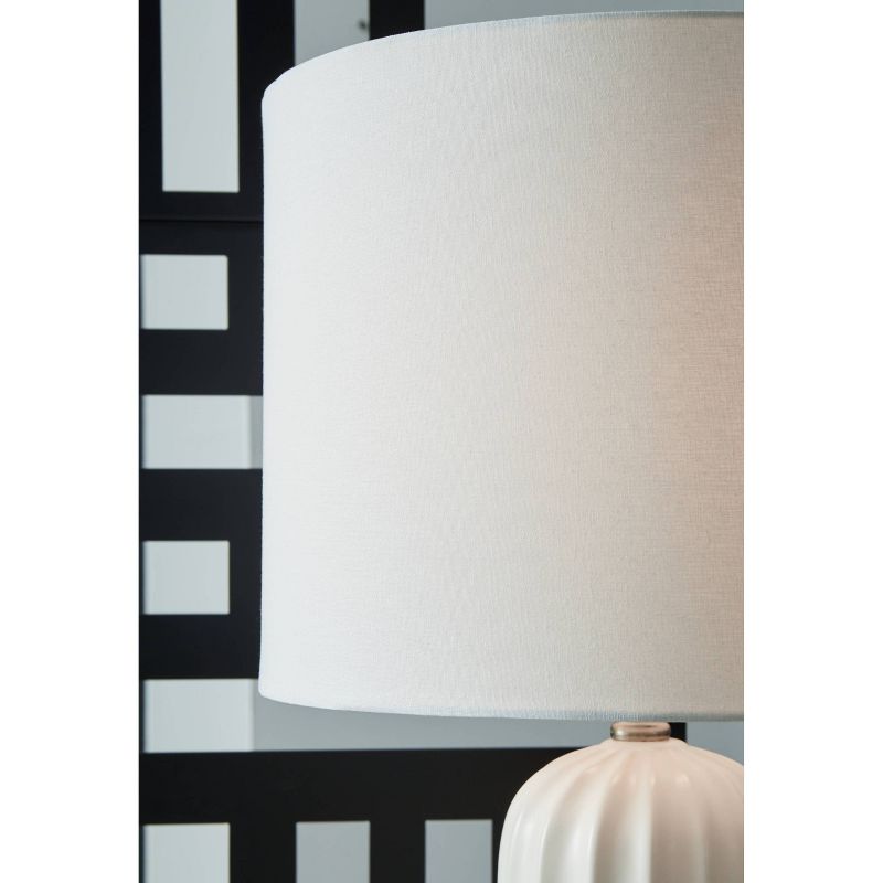 Signature Design by Ashley (Set of 2) Clarkland Table Lamps White, 3 of 6