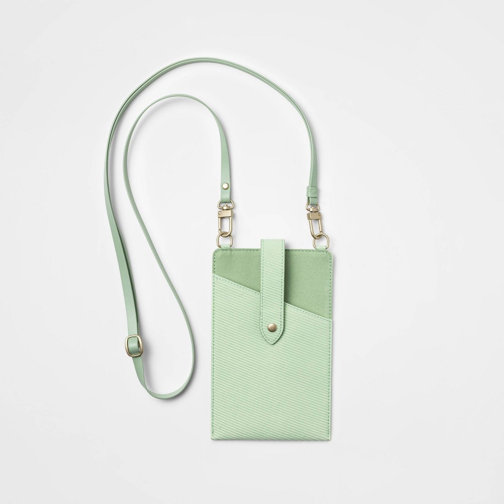 heyday Crossbody Phone Sleeve Pouch - Soft Green