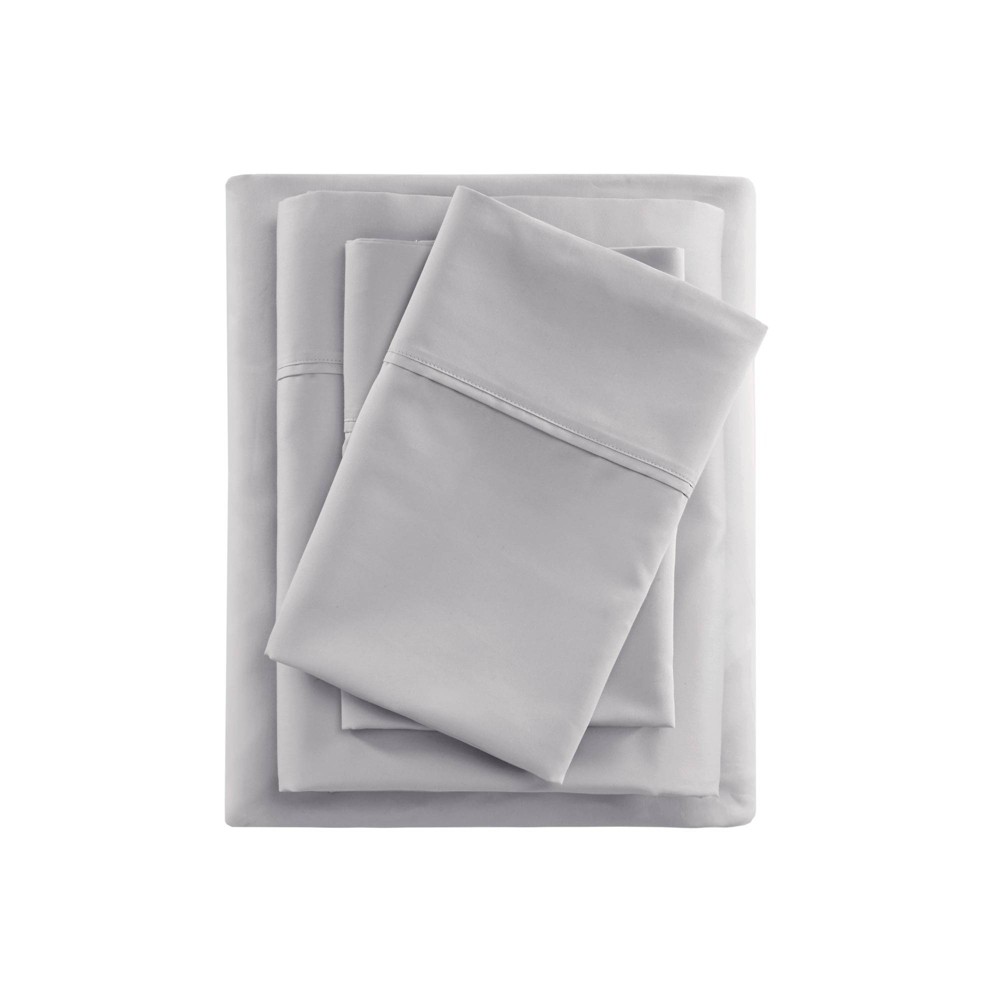 Photos - Bed Linen Beautyrest Full 600 Thread Count Cooling Cotton Blend 4pc Sheet Set Gray 