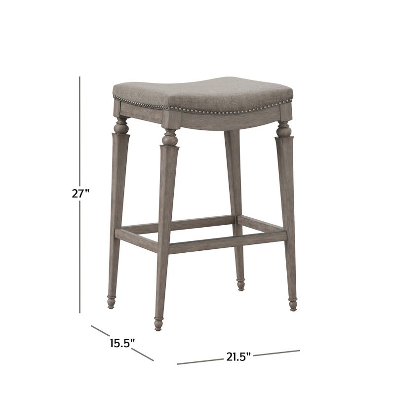 Vetrina Backless Counter Height Barstool - Weathered Gray - Hillsdale Furniture, 5 of 6