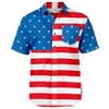 Tipsy Elves Patriotic Shirts for Men - USA Short Sleeve Button Up American Flag Shirts for Men for 4th of July - 4 of 4