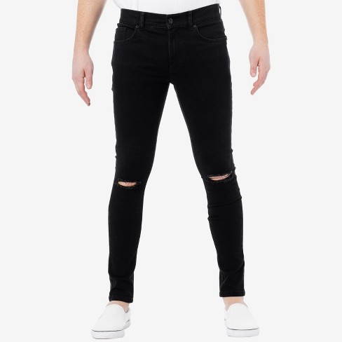 Raw X Men's Slim Fit 5 Pocket Stretch Jeans In Jet Black Size 32x30 : Target