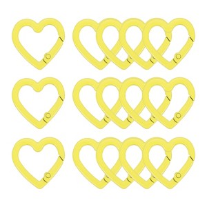 Unique Bargains Metal Heart Shape Handbag Spring Buckle Snap Hook Clip 15 Pcs - 1 of 4