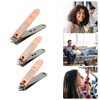 Unique Bargains Portable Stainless Steel Nail Clippers Set of 3Pcs - 2 of 4