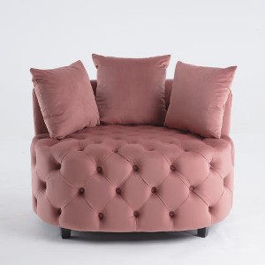 SYFERLORY Furniture,Accent Chair / Classical Barrel Chair for living room / Modern Leisure Sofa Chair (Pink)? - 1 of 1