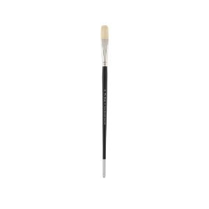 Creative Mark Pro Stroke Premium White Chungking Hog Bristle Artist Paint Brush - Flat - Natural Bristle Brush w/ Great Control Suitable for Oils, - 1 of 4