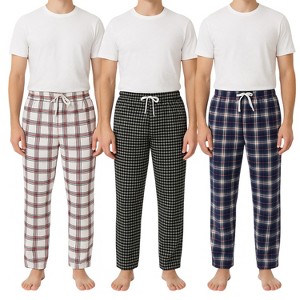 Men's 3 Pack Plaid Flannel Pajama Pants | Cozy, Comfortable & Classic - 1 of 4