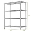 VYNXARIA Heavy-Duty 36" 4-Tier Chrome Wire Shelf - 350LBS Capacity - 2 of 4