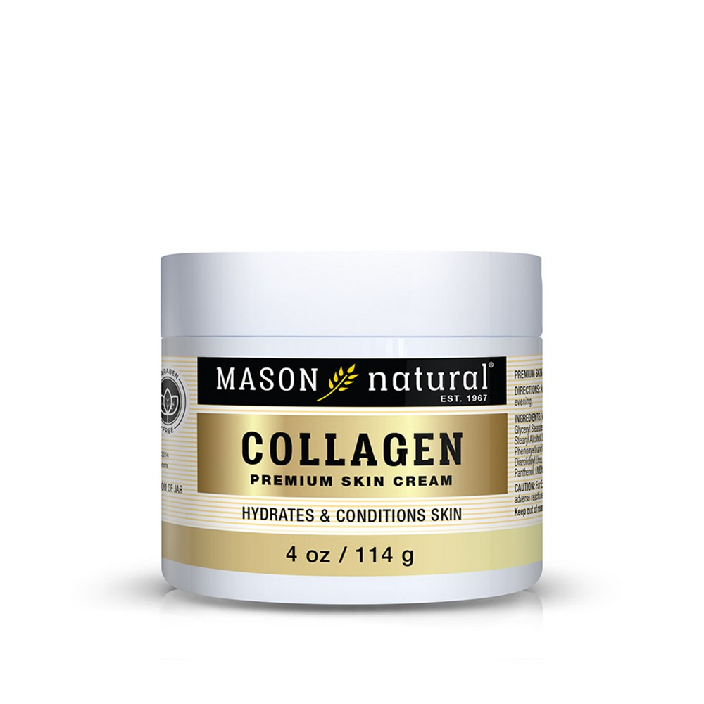 Photos - Cream / Lotion Mason Natural Mason Collagen Liquid for Premium Skin - 4 oz: Moisturizing, Paraben-Free, Hands & Feet, Pear Scent 