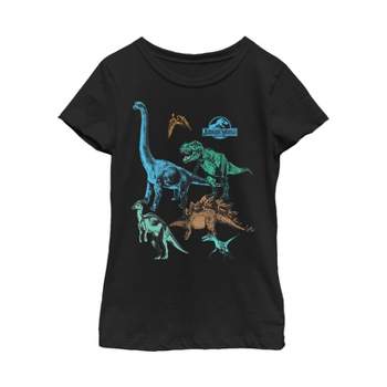 Girl's Jurassic World Dinosaur Party T-shirt - Black - Large : Target