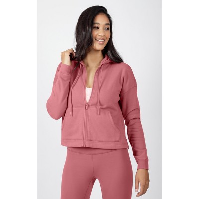 bright pink fleece jacket