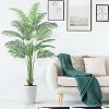 6/7ft Artificial Palm Tree – 15-Trunk Faux Potted Plant for Indoor Home & Office Decor, UV-Resistant (1 or 2 Pack) - 2 of 4