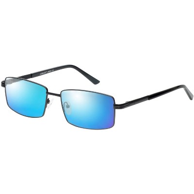 Jubilee Big & Tall J5914 Mens Polarizedize Sunglass Choose Lens Color Matte Black 60mm Smoke Grey Polarized