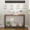 43 Inch Console Table, 2-Tier Narrow Console Sofa Side Table, Premium Entryway Furniture for Hallway Living Room - 3 of 4