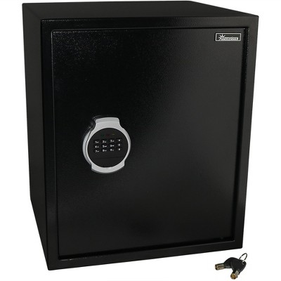 Sunnydaze Indoor Digital Security Safe Lock Box with Bolt-Down Hardware and Programmable Lock - 2.26 Cubic Feet - Black