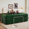 78.8" Compression Sofa,Convertible Floor Sofa Bed-with Pillow Back Support Armrest, Comfy Futon Couch Sleeper Bed, for Living Room, Bedroom - 2 of 4