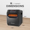 LifeSmart LifePro 1500 Watt High Power 3 Mode Programmable Space Heater with 6 Quartz Infrared Element, Remote, and Digital Display, Black - 4 of 4