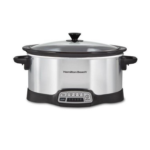 Crock-Pot 6qt Programmable Cook & Carry Slow Cooker Black SCCPVLF605-B