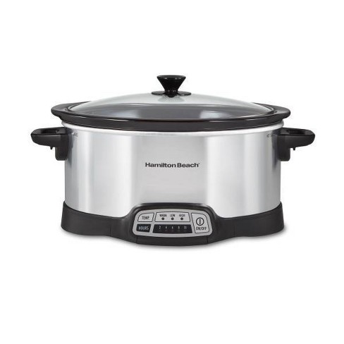 Hamilton Beach Programmable Slow Cooker - Silver - 33463 - image 1 of 4