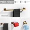 WOWOW 4-Piece Stainless Steel Bathroom Hardware Set - 4 of 4