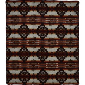 HomeRoots Brown Woven Acrylic Reversable Queen Blanket - 1 of 4