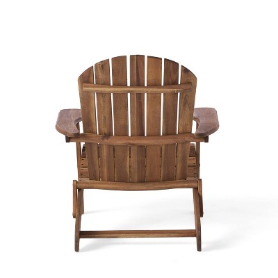 Hanlee Folding Wood Adirondack Chair - Christopher Knight Home, 4 of 11