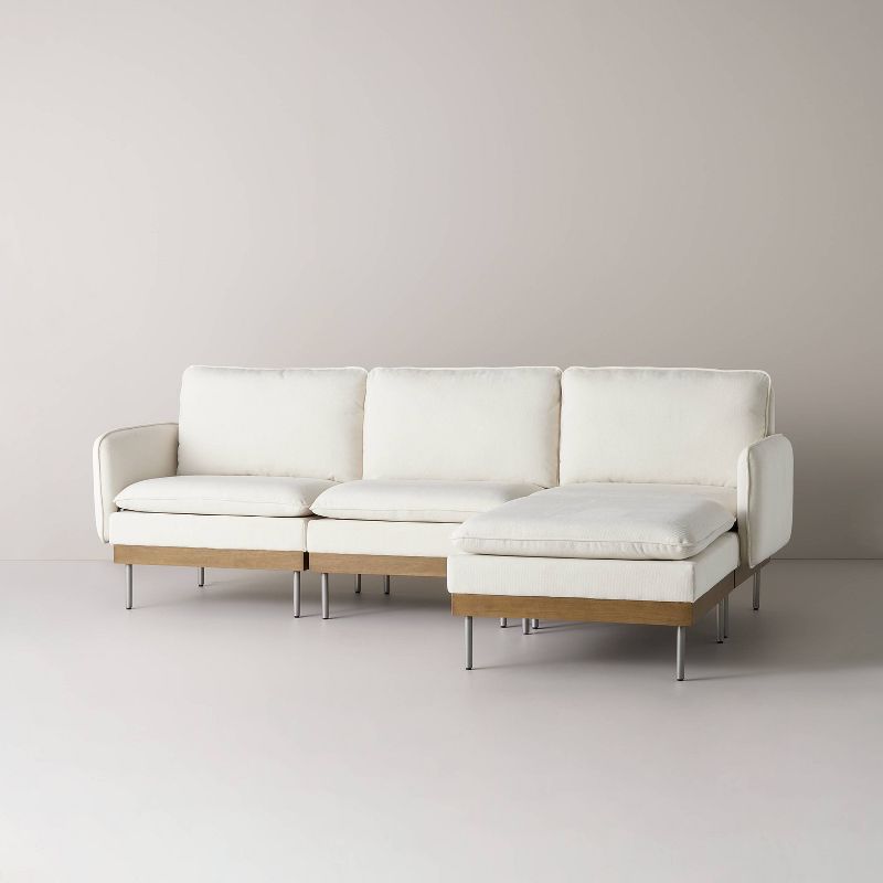 Corduroy Modular Sofa - Cream - Hearth & Hand™ with Magnolia, 1 of 9