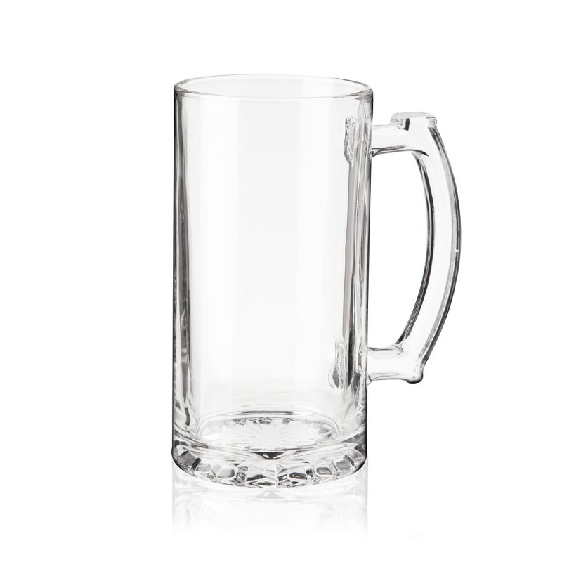 True Beer Mug, Large Pint Glass with Handle,  Dishwasher Safe Beer Stein, Extra Large Beer Glasses, 26 Ounce Beer Mug, Set of 2, Clear, 6 of 9