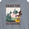 Women's - Disney - Enjoy The Outdoors Mickey Graphic Racerback Tank - 2 of 4