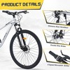Whisen 29” Suspension Mountain Bike with 8-Speed Rear Derailleur, Front Suspension, Steel Frame - 4 of 4