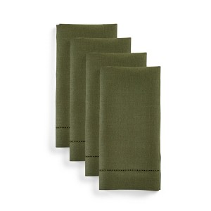 Solino Home Linen Classic Hemstitch Dinner Napkins - 1 of 4