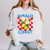 Simply Sage Market Amalfi Coast Red Checkerboard Lightweight Garment Dyed Sweatshirt - 2 of 3