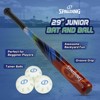 Spalding 29" Junior Bat and Ball Set – Includes 3 Training Balls, Beginner Backyard Baseball Fun, Ages 5+ - 2 of 4