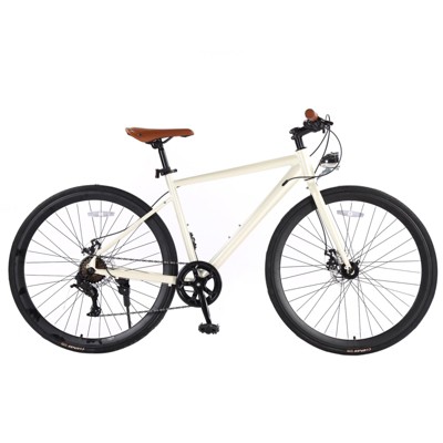 Hybrid Bike, 28" Mountain Bicycle for Adult, 700C Road Bike, Commuter Bike 7 Speeds with Front and Rear Brakes