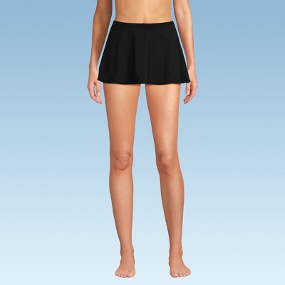 Lands' End Women's Sculpting Suit Chlorine Resistant Targeted Control High Waisted Mini Swim Skirt Swim Bottoms