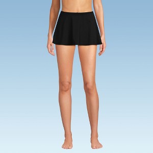 Lands' End Women's Sculpting Suit Chlorine Resistant Targeted Control High Waisted Mini Swim Skirt Swim Bottoms - 1 of 4