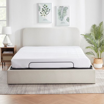Queen Black Metal Adjustable Bed Frame with Wireless Remote